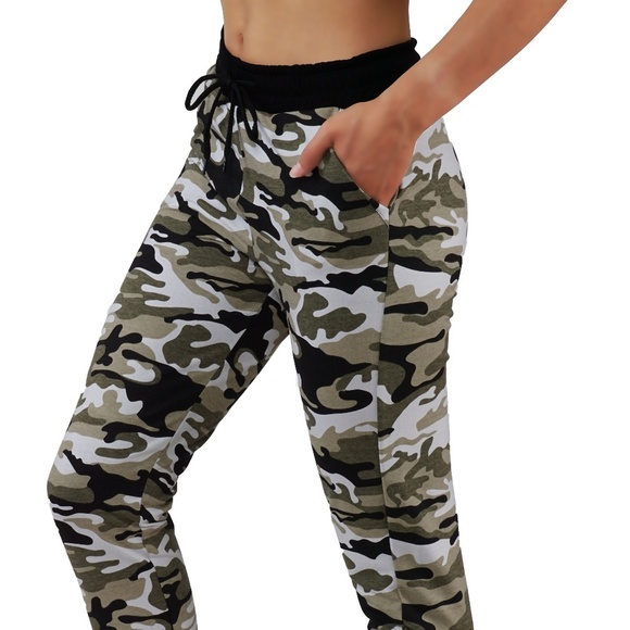 Fit Division Pants - Camouflage Jogger Sweatpants with Pockets 503